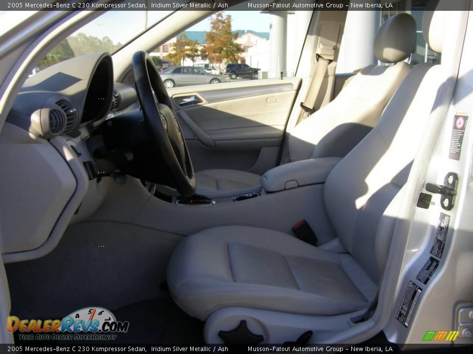 2005 Mercedes-Benz C 230 Kompressor Sedan Iridium Silver Metallic / Ash Photo #9