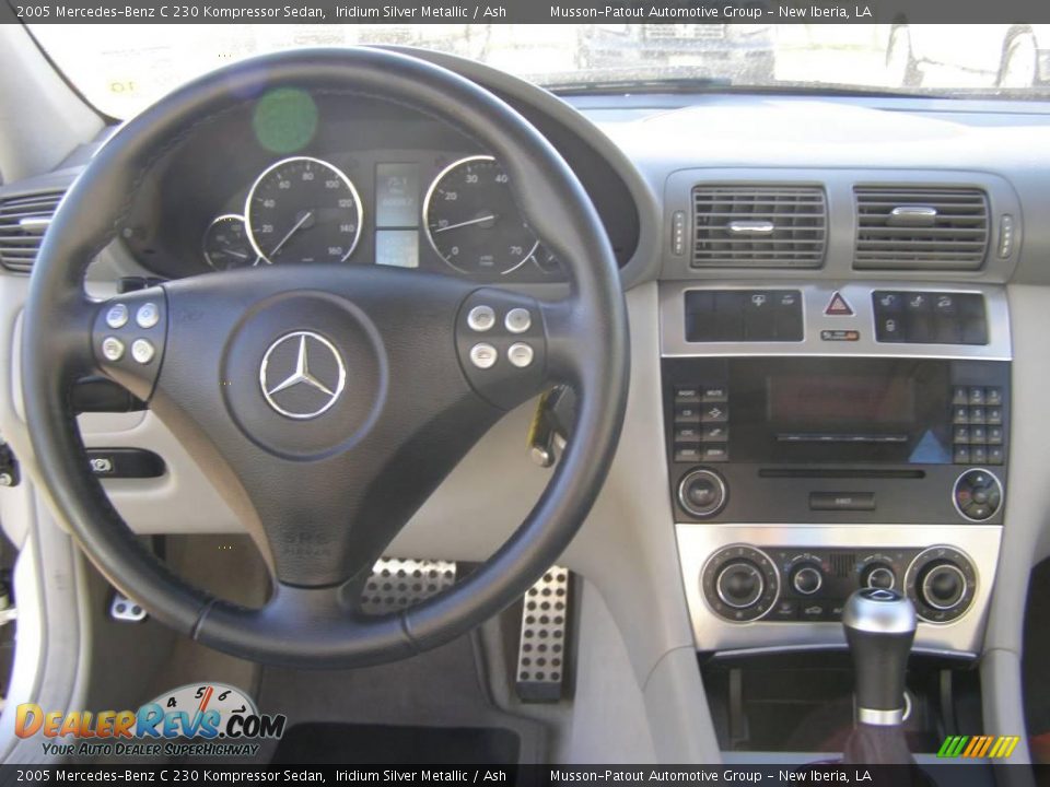 2005 Mercedes-Benz C 230 Kompressor Sedan Iridium Silver Metallic / Ash Photo #11