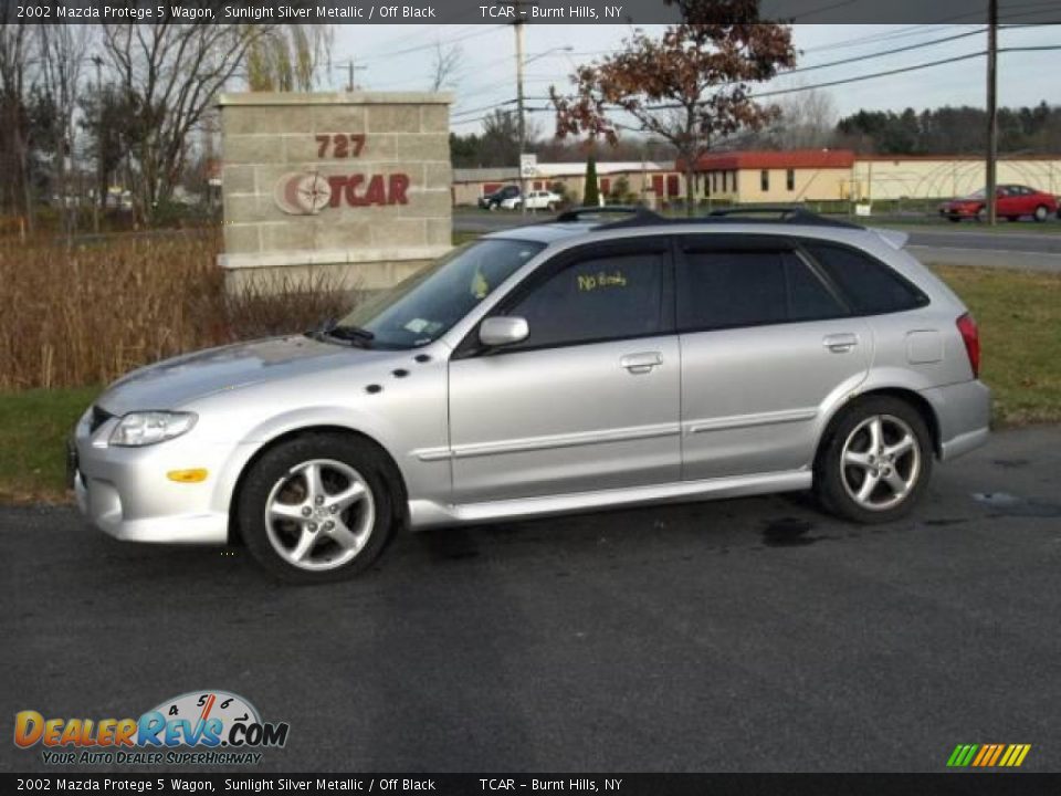 2002 Mazda Protege 5 Wagon Sunlight Silver Metallic / Off Black Photo #1