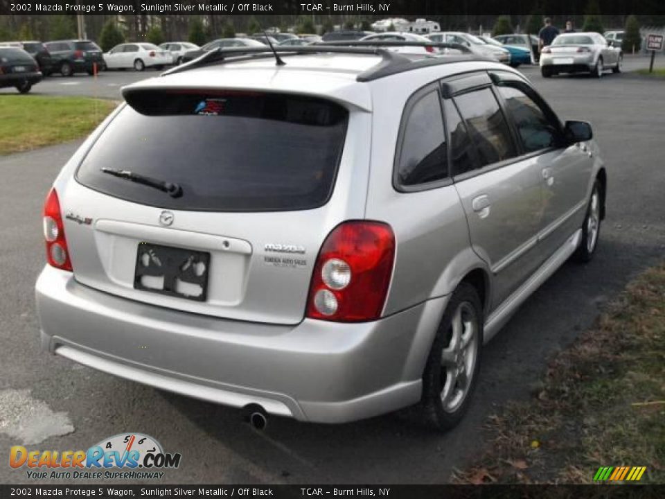 2002 Mazda Protege 5 Wagon Sunlight Silver Metallic / Off Black Photo #4