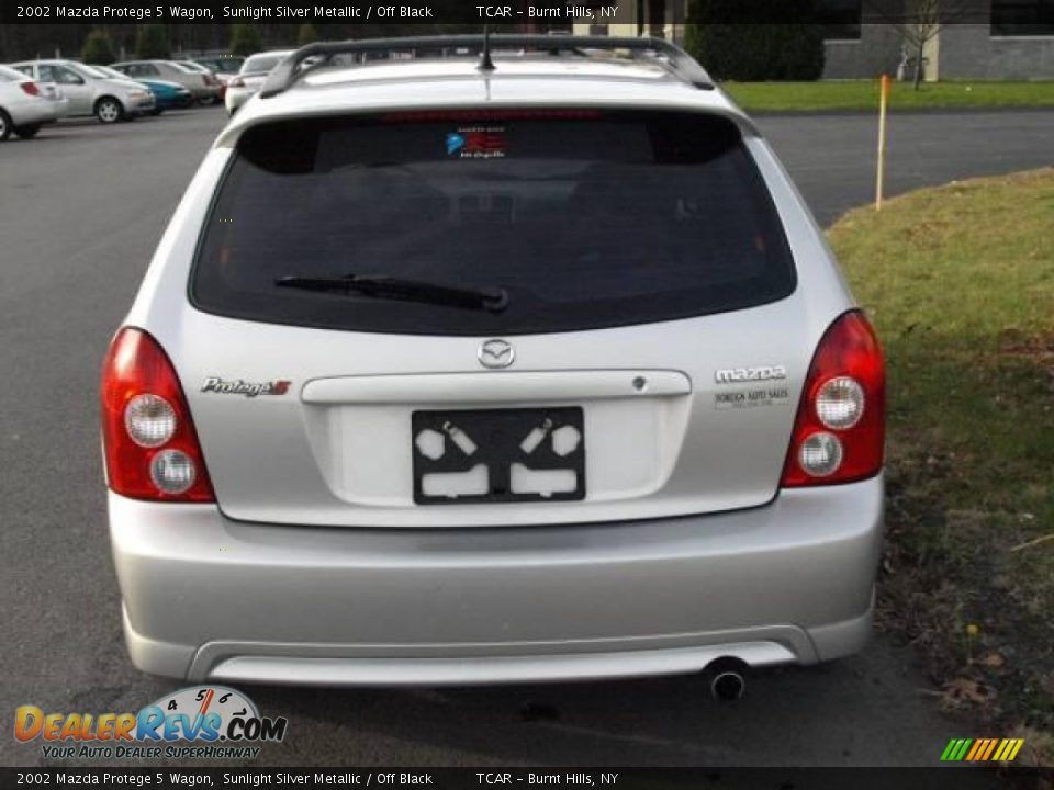 2002 Mazda Protege 5 Wagon Sunlight Silver Metallic / Off Black Photo #5