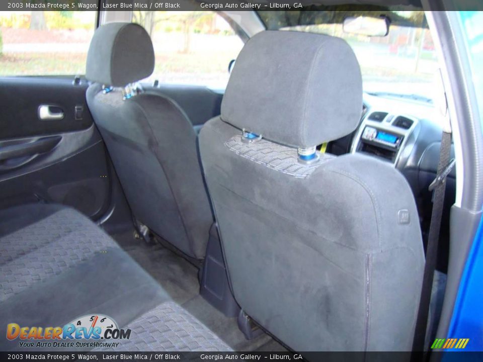 2003 Mazda Protege 5 Wagon Laser Blue Mica / Off Black Photo #19