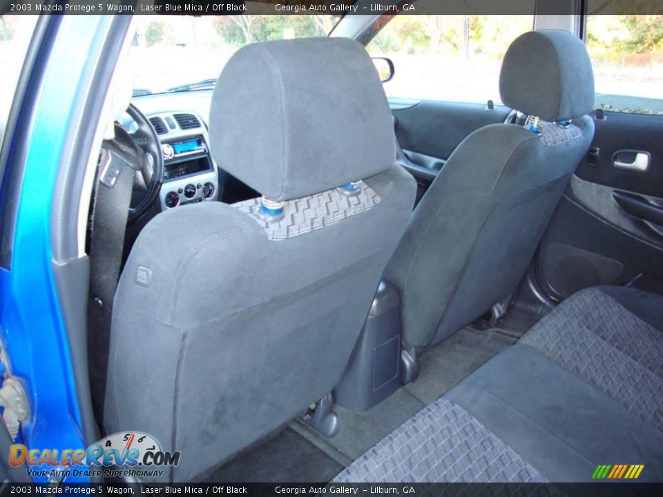 2003 Mazda Protege 5 Wagon Laser Blue Mica / Off Black Photo #20