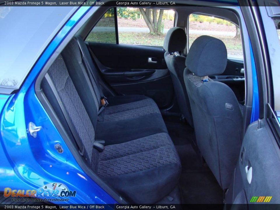 2003 Mazda Protege 5 Wagon Laser Blue Mica / Off Black Photo #21