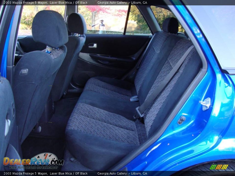 2003 Mazda Protege 5 Wagon Laser Blue Mica / Off Black Photo #22