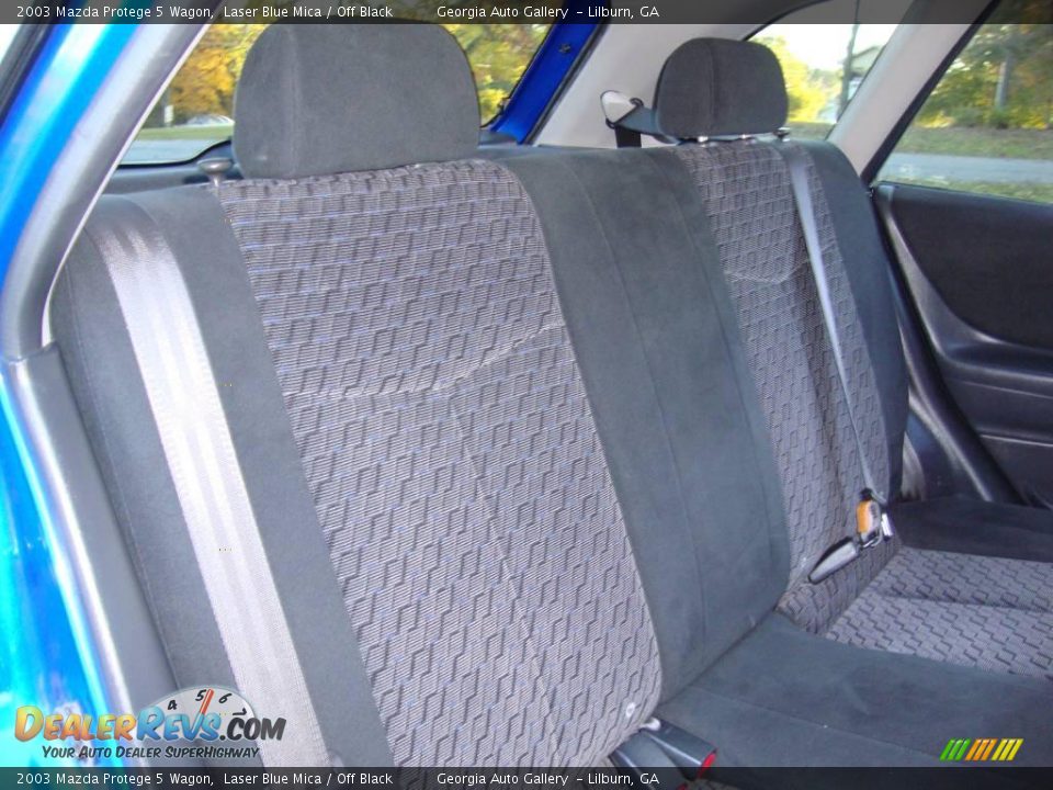 2003 Mazda Protege 5 Wagon Laser Blue Mica / Off Black Photo #23