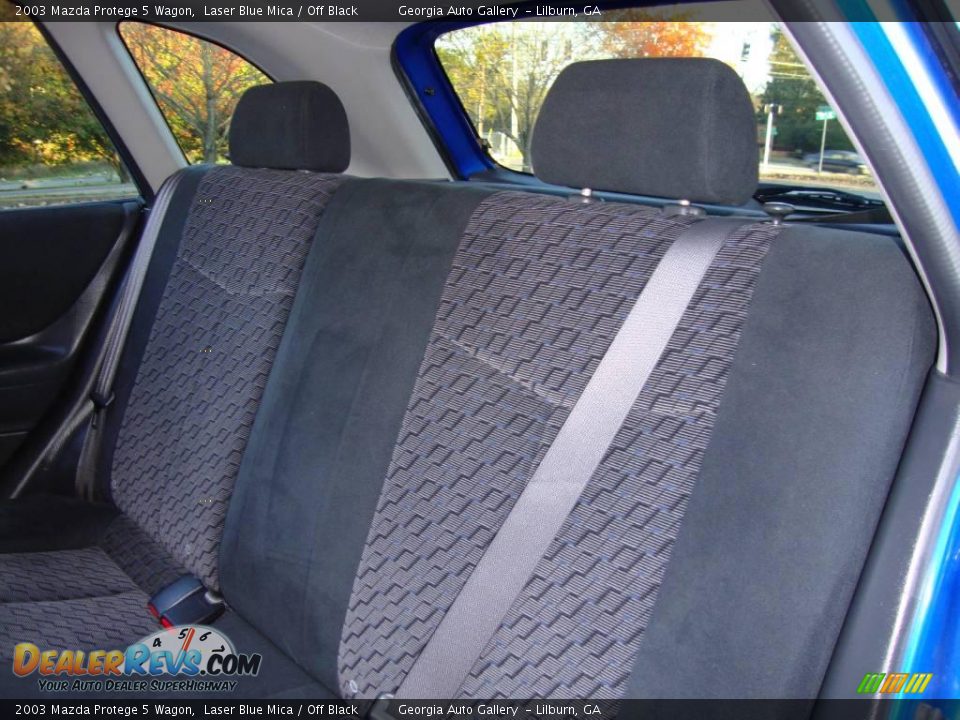 2003 Mazda Protege 5 Wagon Laser Blue Mica / Off Black Photo #24