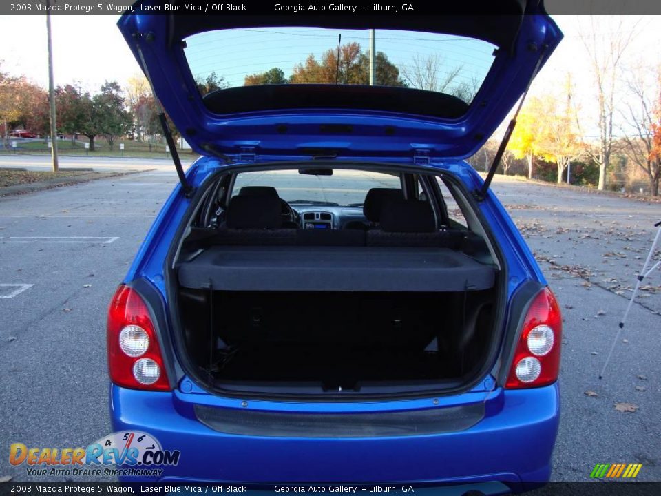 2003 Mazda Protege 5 Wagon Laser Blue Mica / Off Black Photo #26
