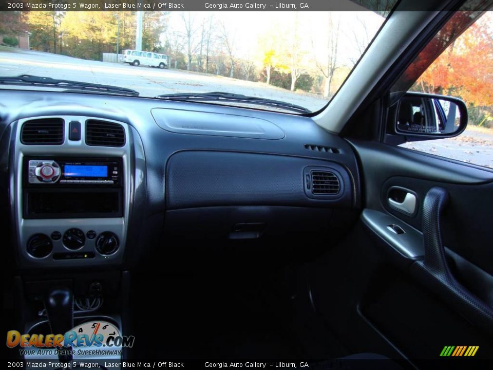 2003 Mazda Protege 5 Wagon Laser Blue Mica / Off Black Photo #28