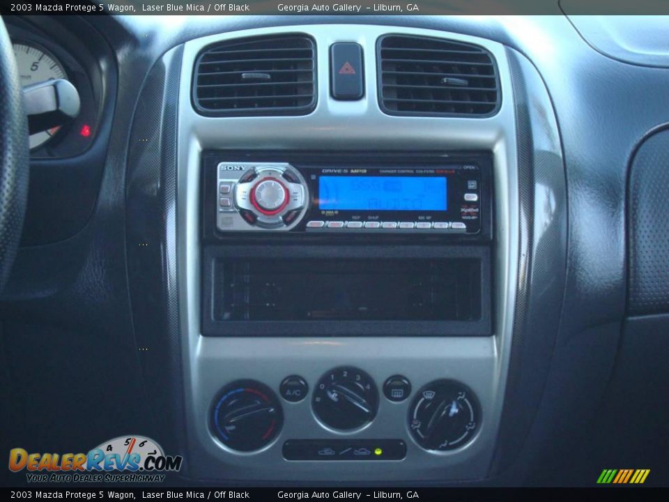 2003 Mazda Protege 5 Wagon Laser Blue Mica / Off Black Photo #30