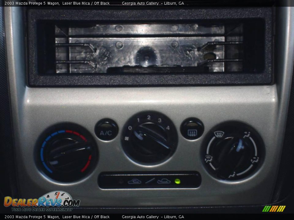 2003 Mazda Protege 5 Wagon Laser Blue Mica / Off Black Photo #32