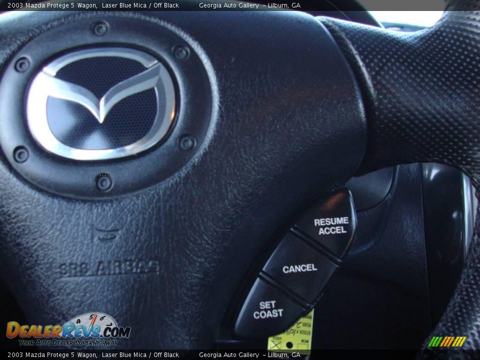 2003 Mazda Protege 5 Wagon Laser Blue Mica / Off Black Photo #34