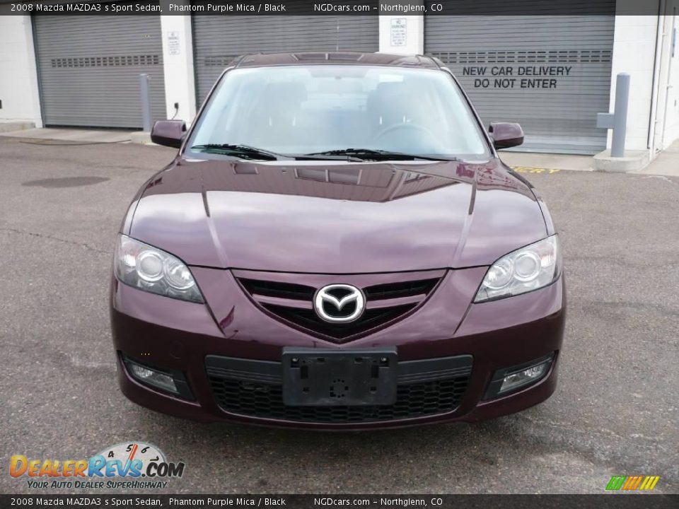 2008 Mazda MAZDA3 s Sport Sedan Phantom Purple Mica / Black Photo #2