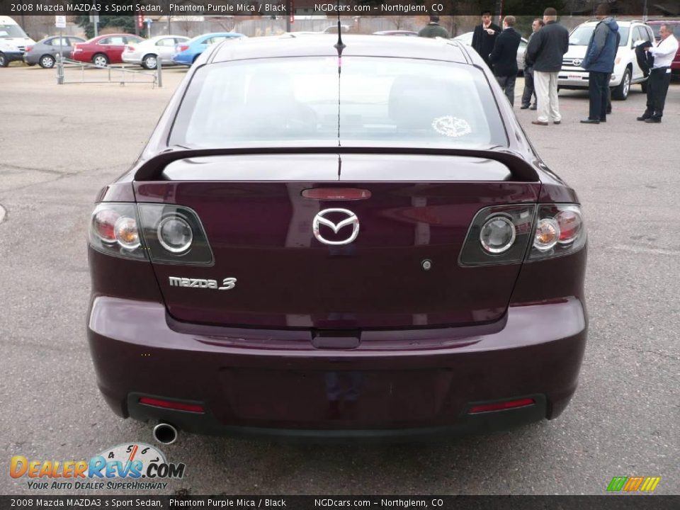 2008 Mazda MAZDA3 s Sport Sedan Phantom Purple Mica / Black Photo #4