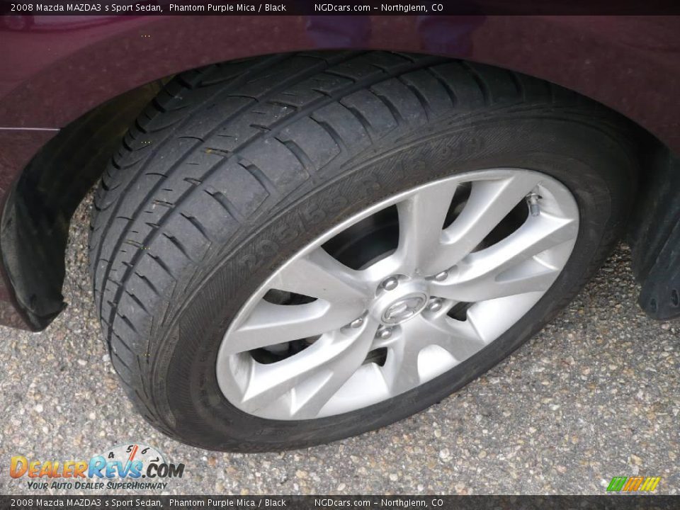 2008 Mazda MAZDA3 s Sport Sedan Phantom Purple Mica / Black Photo #5