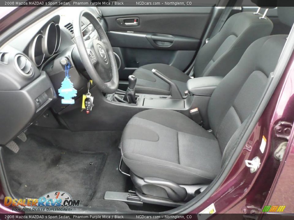 2008 Mazda MAZDA3 s Sport Sedan Phantom Purple Mica / Black Photo #6