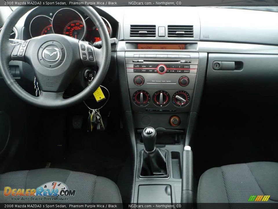 2008 Mazda MAZDA3 s Sport Sedan Phantom Purple Mica / Black Photo #10