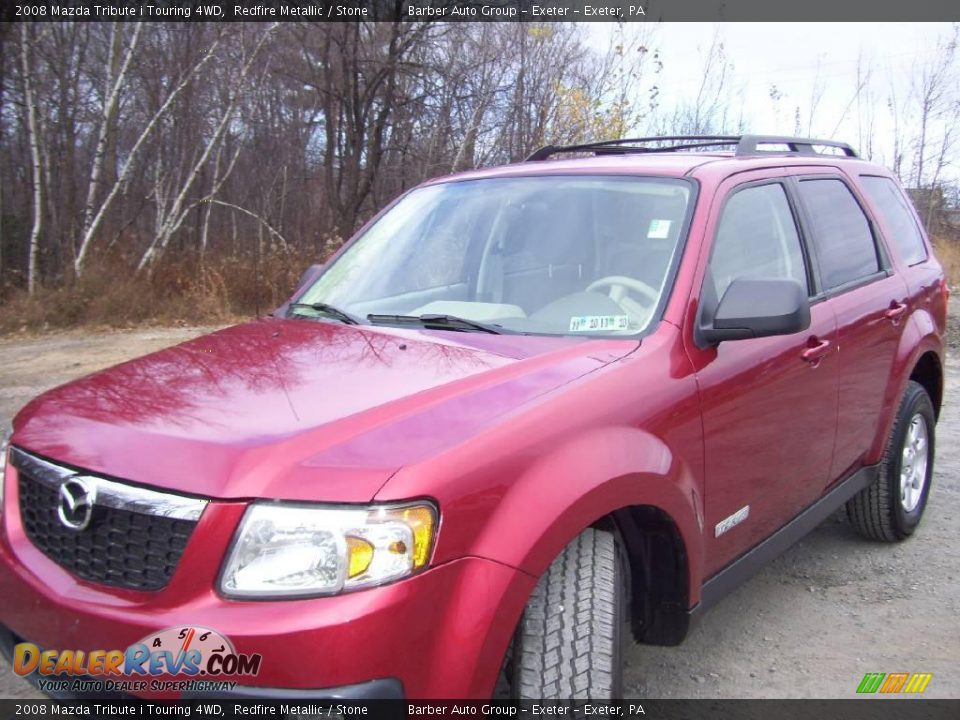 2008 Mazda Tribute i Touring 4WD Redfire Metallic / Stone Photo #1