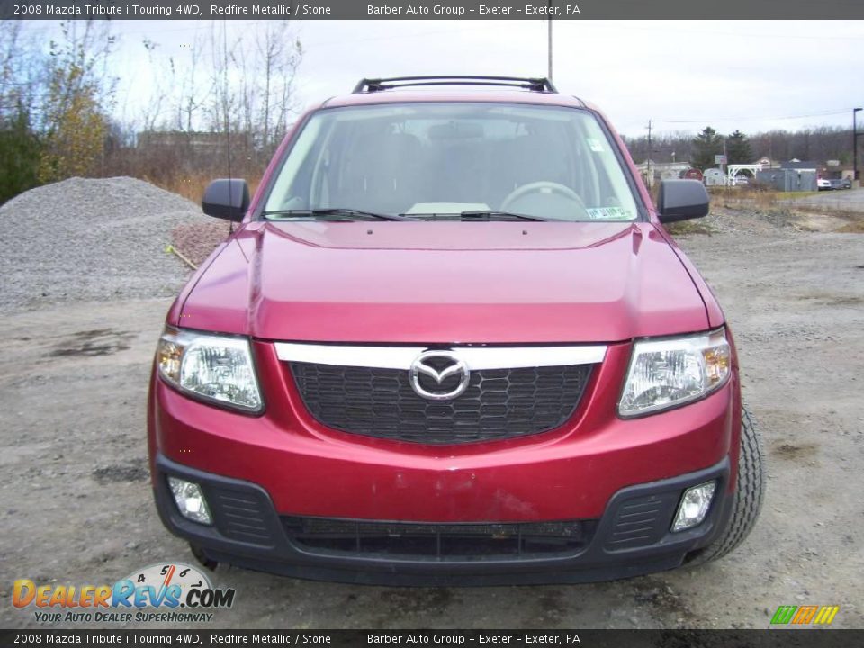 2008 Mazda Tribute i Touring 4WD Redfire Metallic / Stone Photo #2