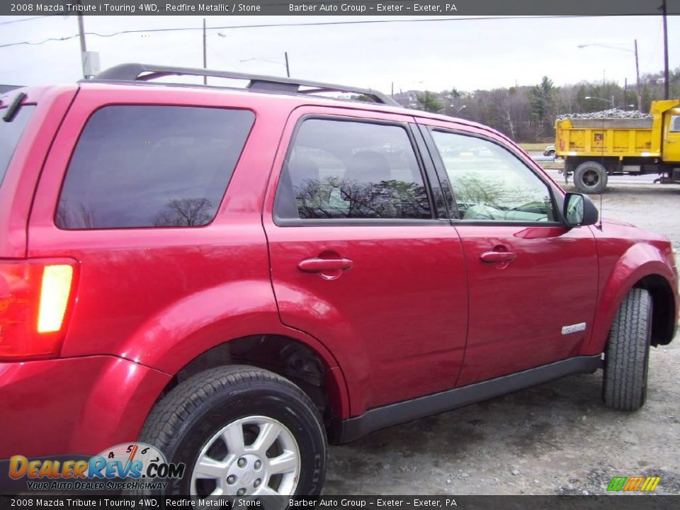 2008 Mazda Tribute i Touring 4WD Redfire Metallic / Stone Photo #4