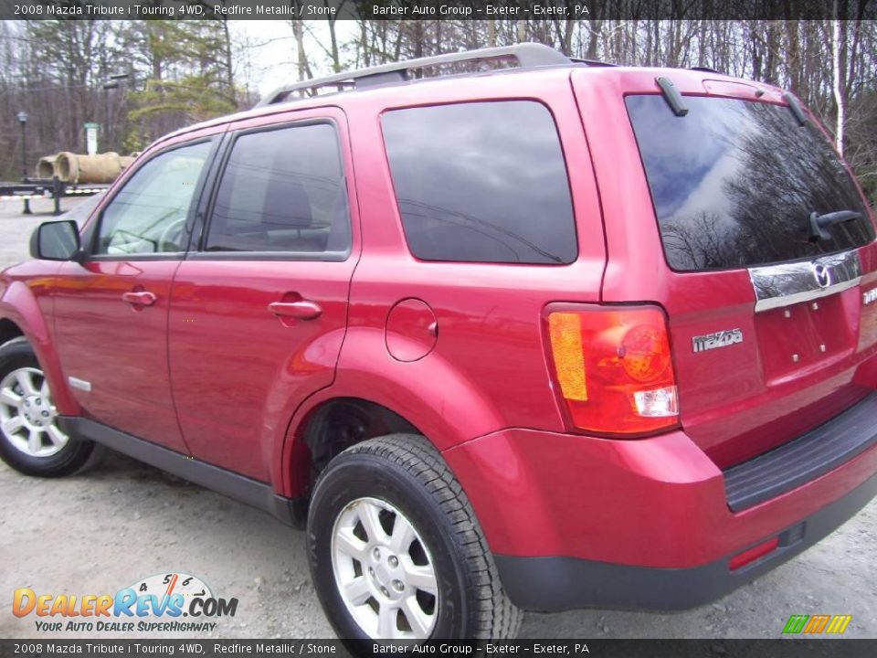2008 Mazda Tribute i Touring 4WD Redfire Metallic / Stone Photo #5