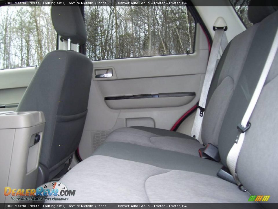 2008 Mazda Tribute i Touring 4WD Redfire Metallic / Stone Photo #9