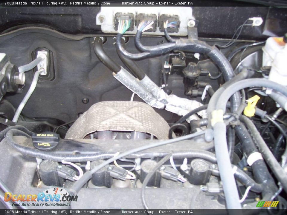 2008 Mazda Tribute i Touring 4WD Redfire Metallic / Stone Photo #11