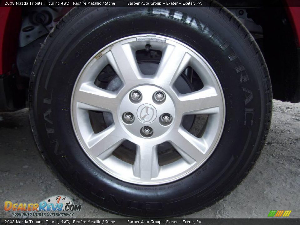2008 Mazda Tribute i Touring 4WD Redfire Metallic / Stone Photo #12