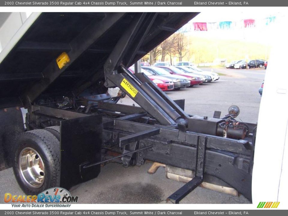 2003 Chevrolet Silverado 3500 Regular Cab 4x4 Chassis Dump Truck Summit White / Dark Charcoal Photo #20