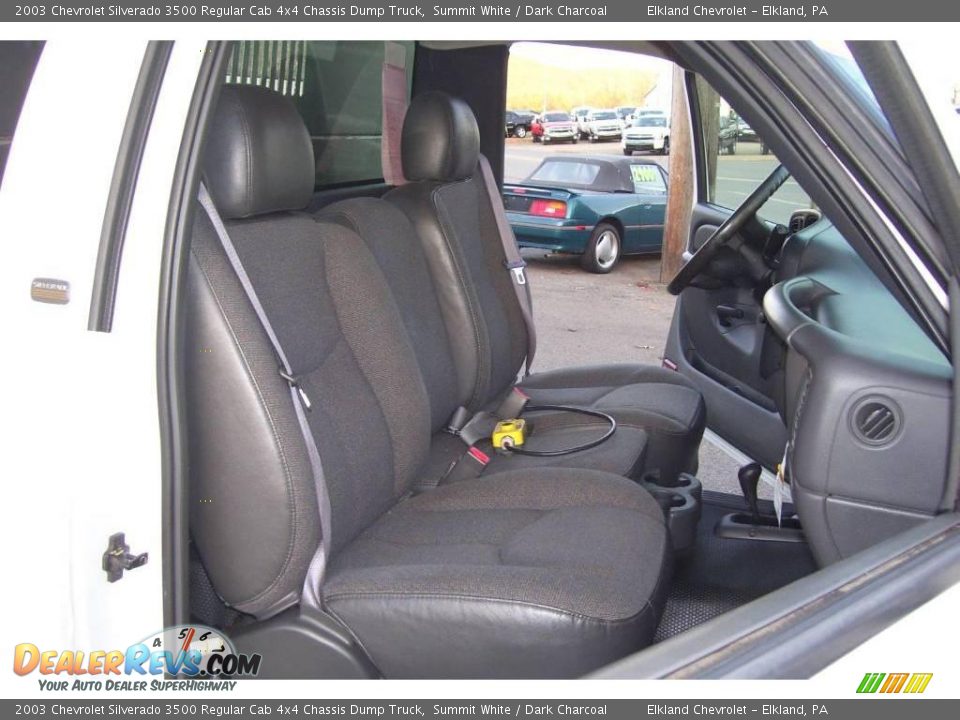 2003 Chevrolet Silverado 3500 Regular Cab 4x4 Chassis Dump Truck Summit White / Dark Charcoal Photo #26