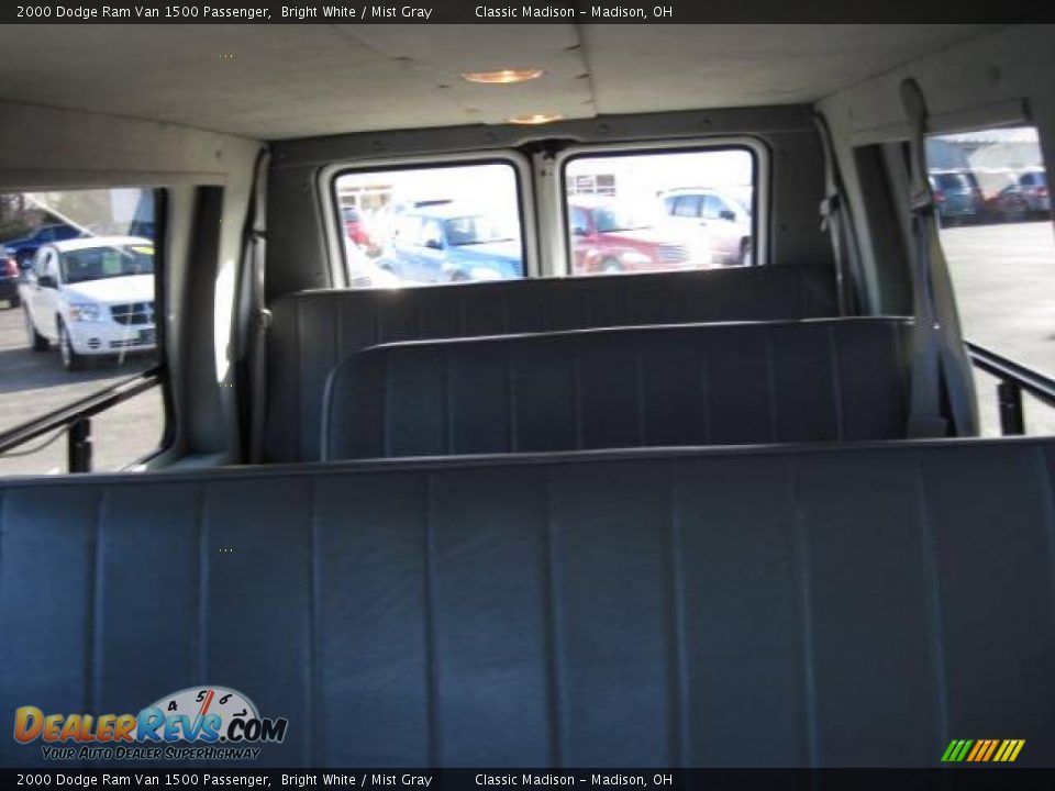 2000 Dodge Ram Van 1500 Passenger Bright White / Mist Gray Photo #13
