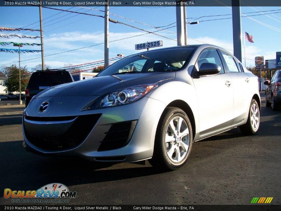 2010 Mazda MAZDA3 i Touring 4 Door Liquid Silver Metallic / Black Photo #1
