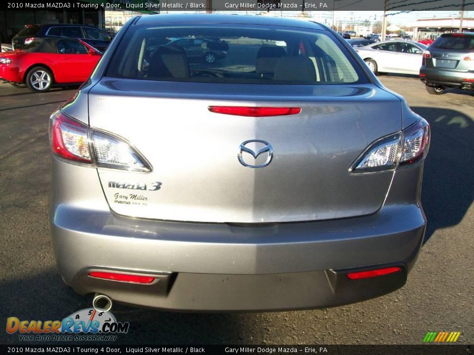 2010 Mazda MAZDA3 i Touring 4 Door Liquid Silver Metallic / Black Photo #4