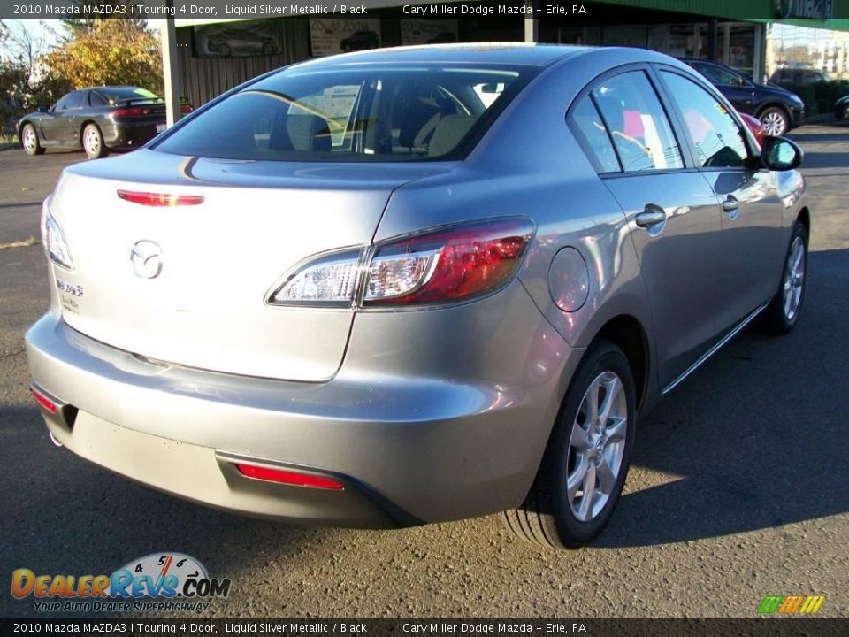 2010 Mazda MAZDA3 i Touring 4 Door Liquid Silver Metallic / Black Photo #6