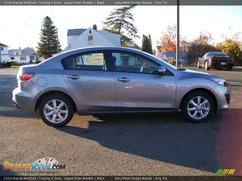 2010 Mazda MAZDA3 i Touring 4 Door Liquid Silver Metallic / Black Photo #7