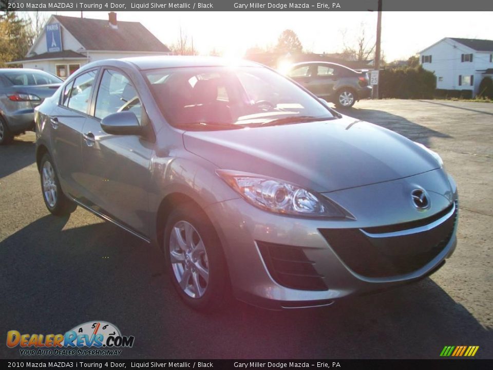 2010 Mazda MAZDA3 i Touring 4 Door Liquid Silver Metallic / Black Photo #8