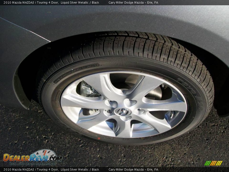 2010 Mazda MAZDA3 i Touring 4 Door Liquid Silver Metallic / Black Photo #10