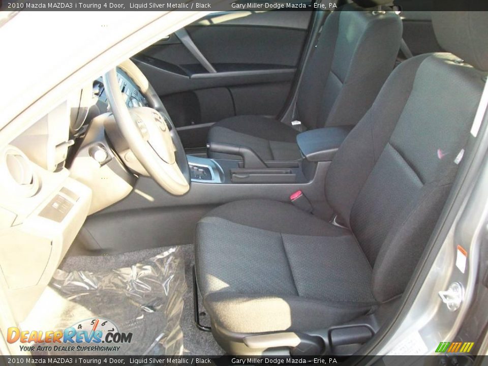 2010 Mazda MAZDA3 i Touring 4 Door Liquid Silver Metallic / Black Photo #12