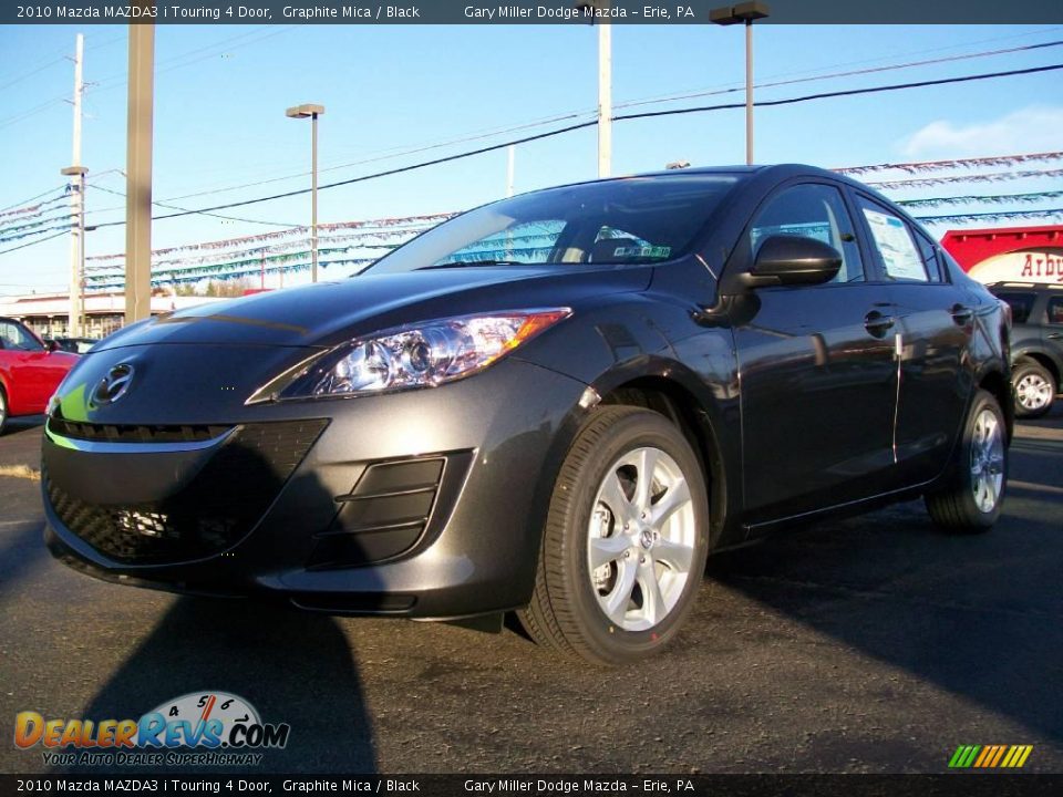 2010 Mazda MAZDA3 i Touring 4 Door Graphite Mica / Black Photo #1