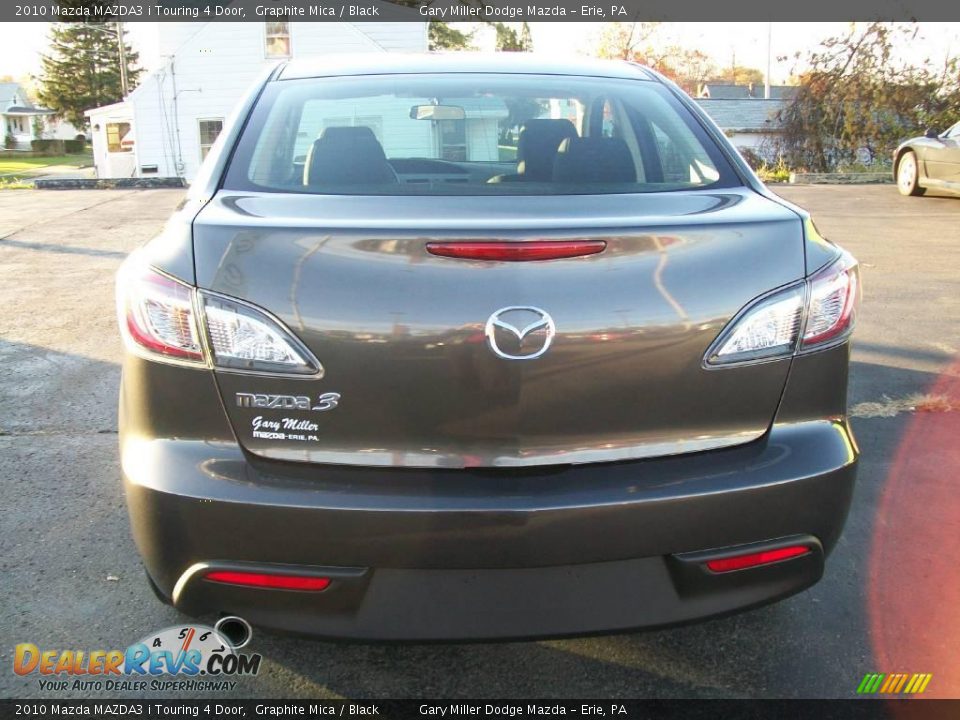 2010 Mazda MAZDA3 i Touring 4 Door Graphite Mica / Black Photo #4