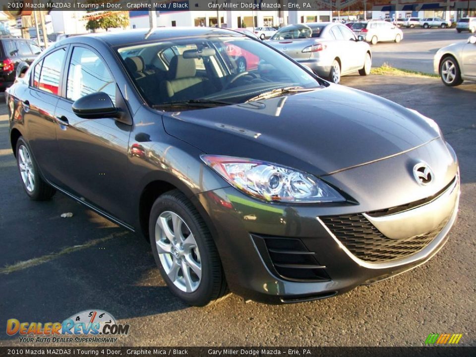 2010 Mazda MAZDA3 i Touring 4 Door Graphite Mica / Black Photo #7