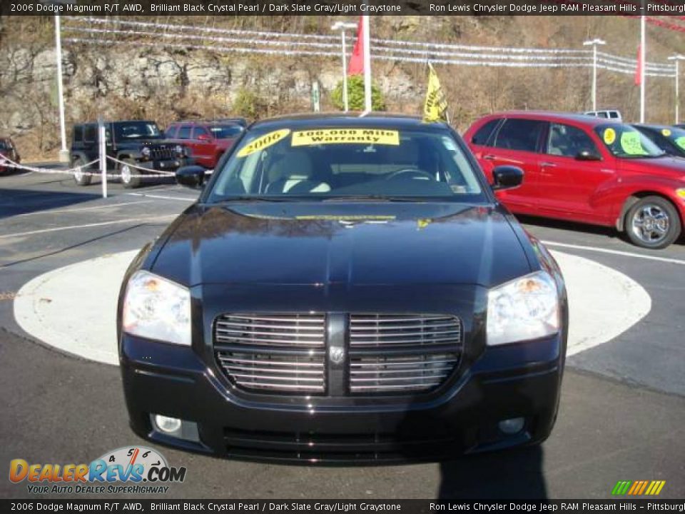 2006 Dodge Magnum R/T AWD Brilliant Black Crystal Pearl / Dark Slate Gray/Light Graystone Photo #7