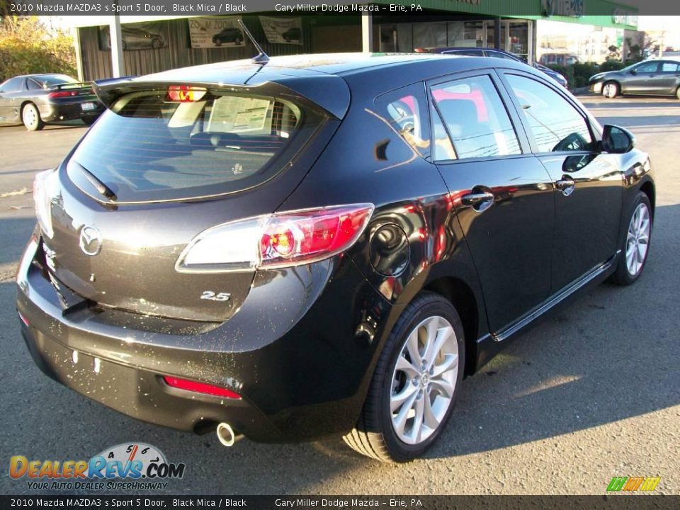 2010 Mazda MAZDA3 s Sport 5 Door Black Mica / Black Photo #6