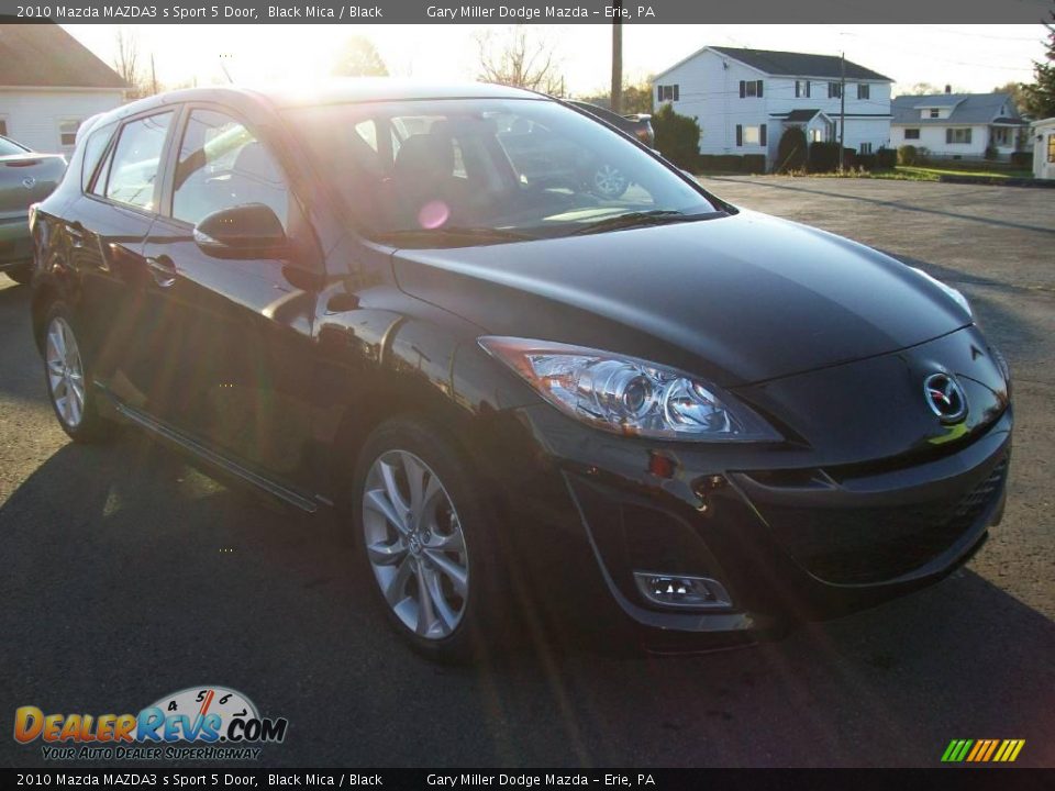 2010 Mazda MAZDA3 s Sport 5 Door Black Mica / Black Photo #7