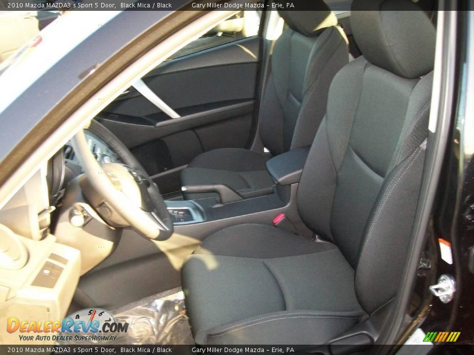 2010 Mazda MAZDA3 s Sport 5 Door Black Mica / Black Photo #12