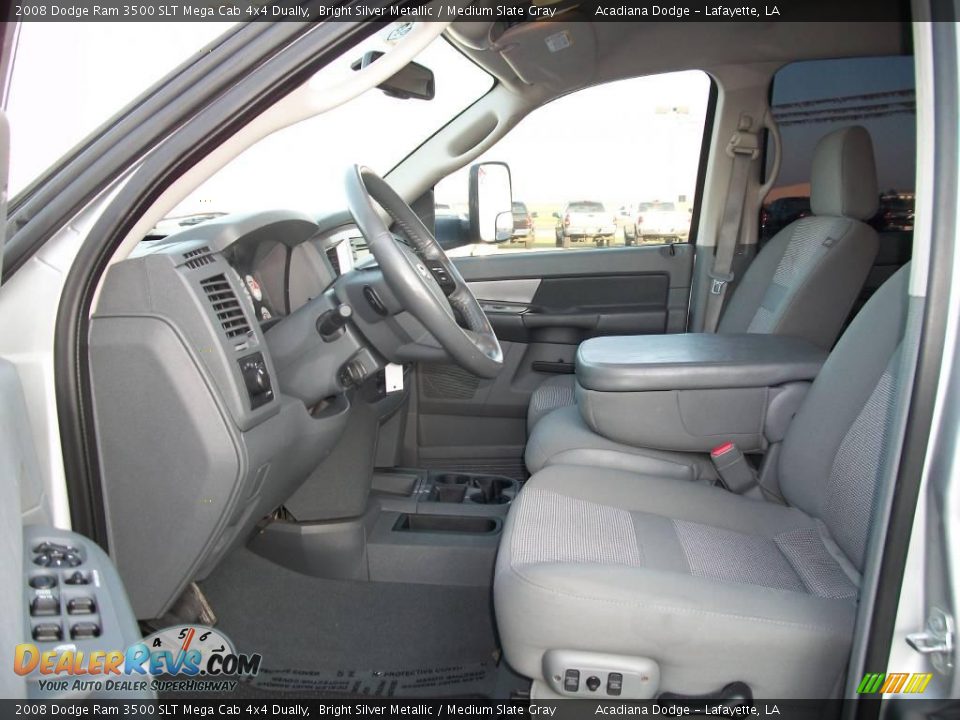 2008 Dodge Ram 3500 SLT Mega Cab 4x4 Dually Bright Silver Metallic / Medium Slate Gray Photo #9