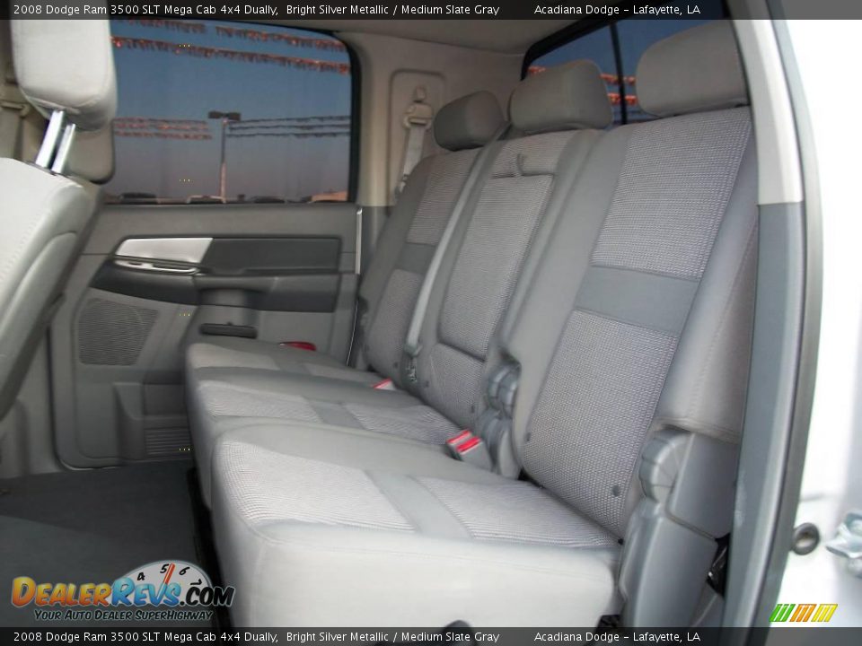 2008 Dodge Ram 3500 SLT Mega Cab 4x4 Dually Bright Silver Metallic / Medium Slate Gray Photo #10