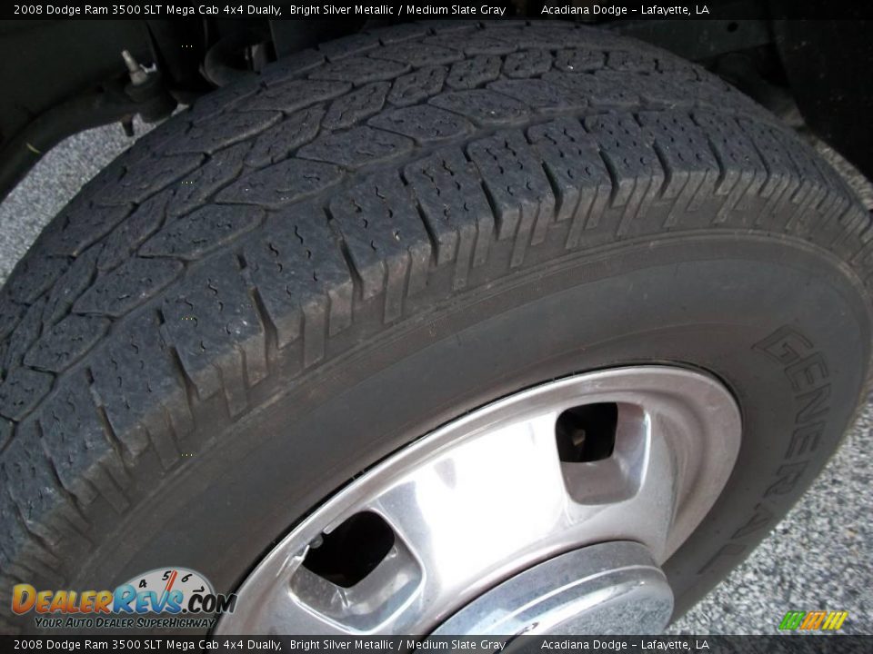 2008 Dodge Ram 3500 SLT Mega Cab 4x4 Dually Bright Silver Metallic / Medium Slate Gray Photo #12