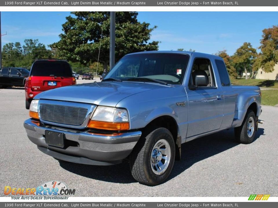 1998 Ford Ranger XLT Extended Cab Light Denim Blue Metallic / Medium Graphite Photo #1