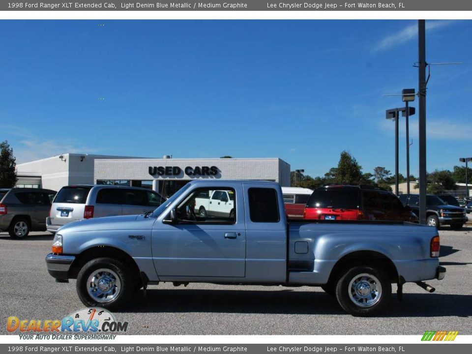 1998 Ford Ranger XLT Extended Cab Light Denim Blue Metallic / Medium Graphite Photo #2